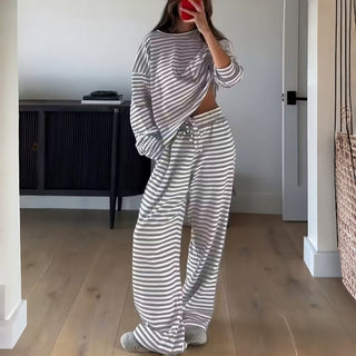 Aunora | Ensemble de pyjama rayé en deux parties
