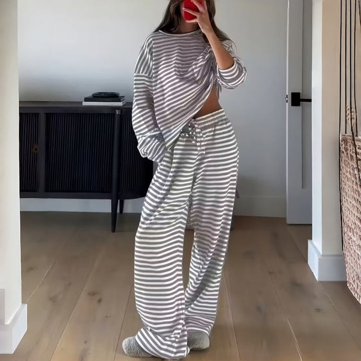 Aunora | Ensemble de pyjama rayé en deux parties