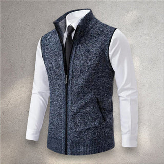 Edwin | Gilet en tricot avec col montant