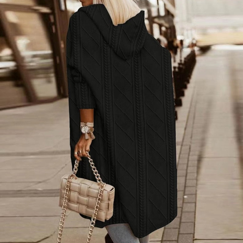 Johani™|Gilet en tricot long et chaud