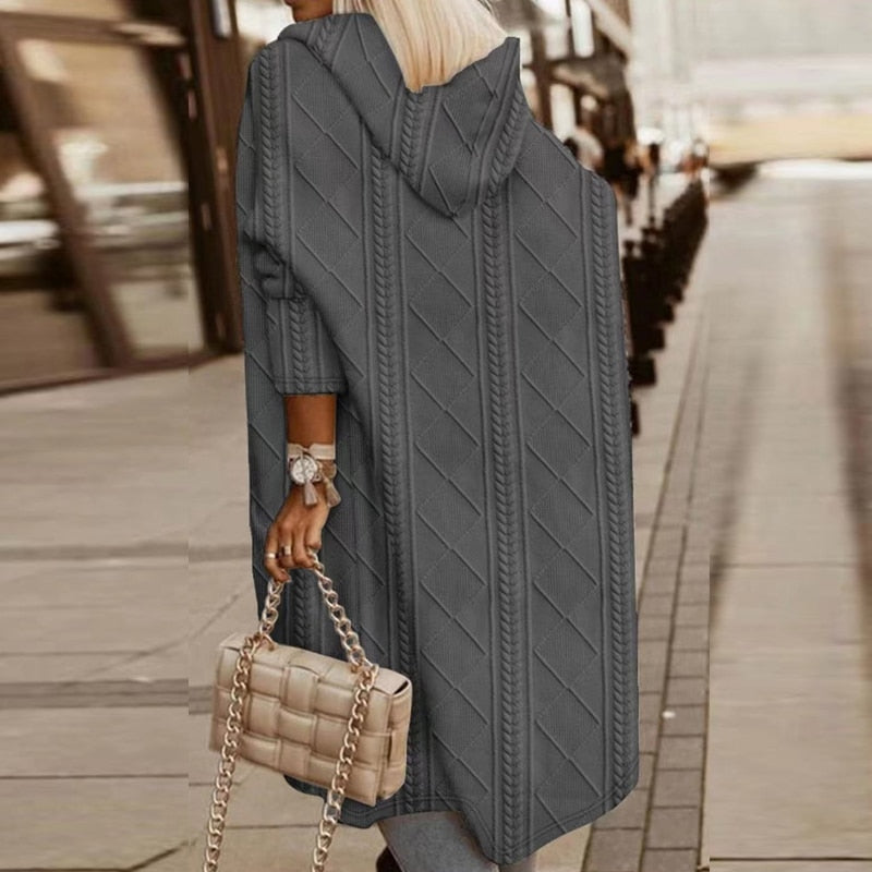 Johani™|Gilet en tricot long et chaud