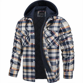 Tommaso | Veste à carreaux avec fermeture éclair