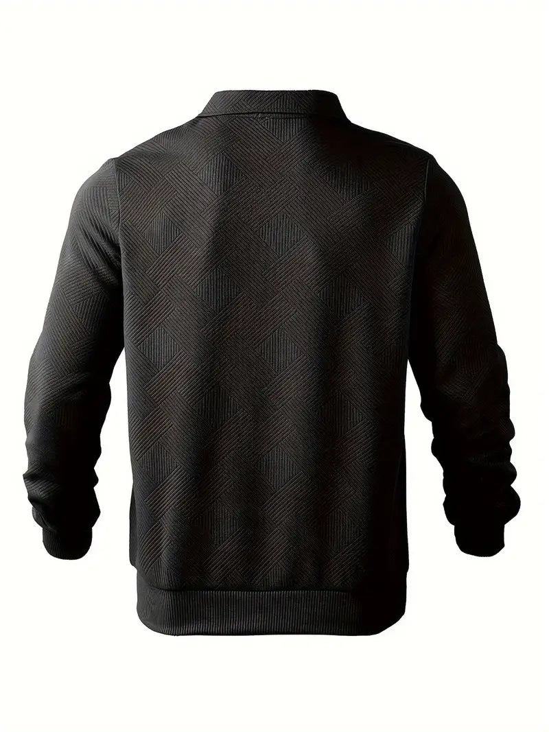 Alvarez | Chemise polo à manches longues avec demi-fermeture éclair