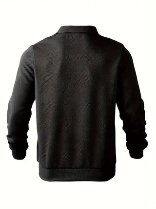 Alvarez | Chemise polo à manches longues avec demi-fermeture éclair